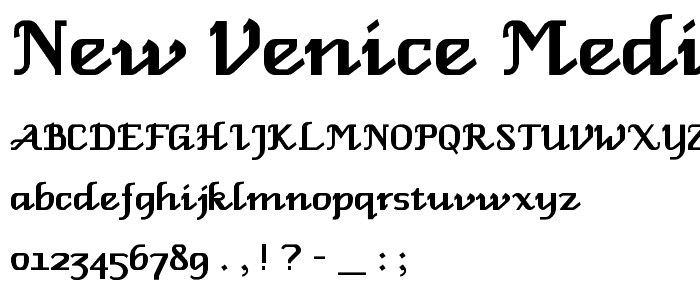 New Venice Medium font